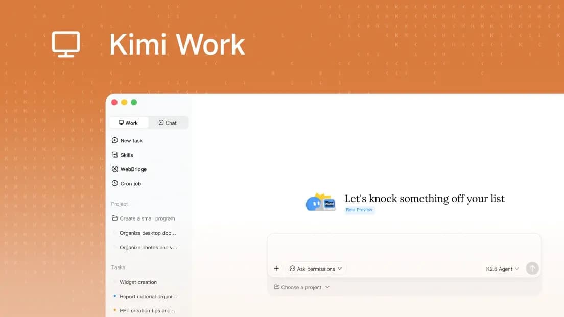 Kimi Work 通过内置定时引擎自动化你的日常AI任务