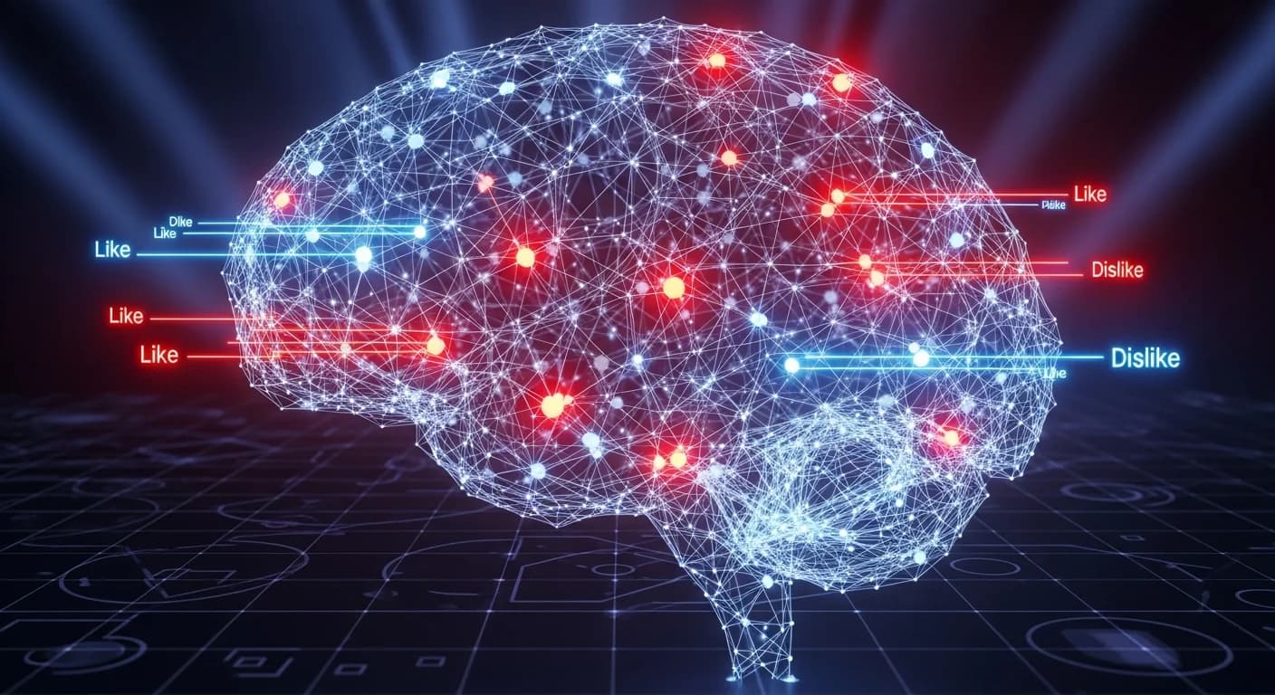 A neural network that learns to like and dislike things, just like you