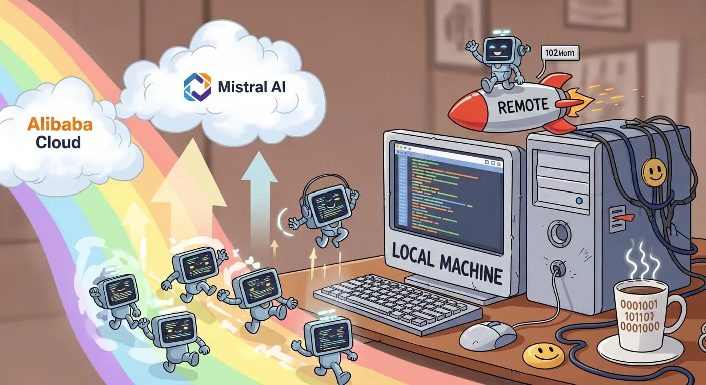 Coding agents are leaving your local machine: Alibaba and Mistral go remote