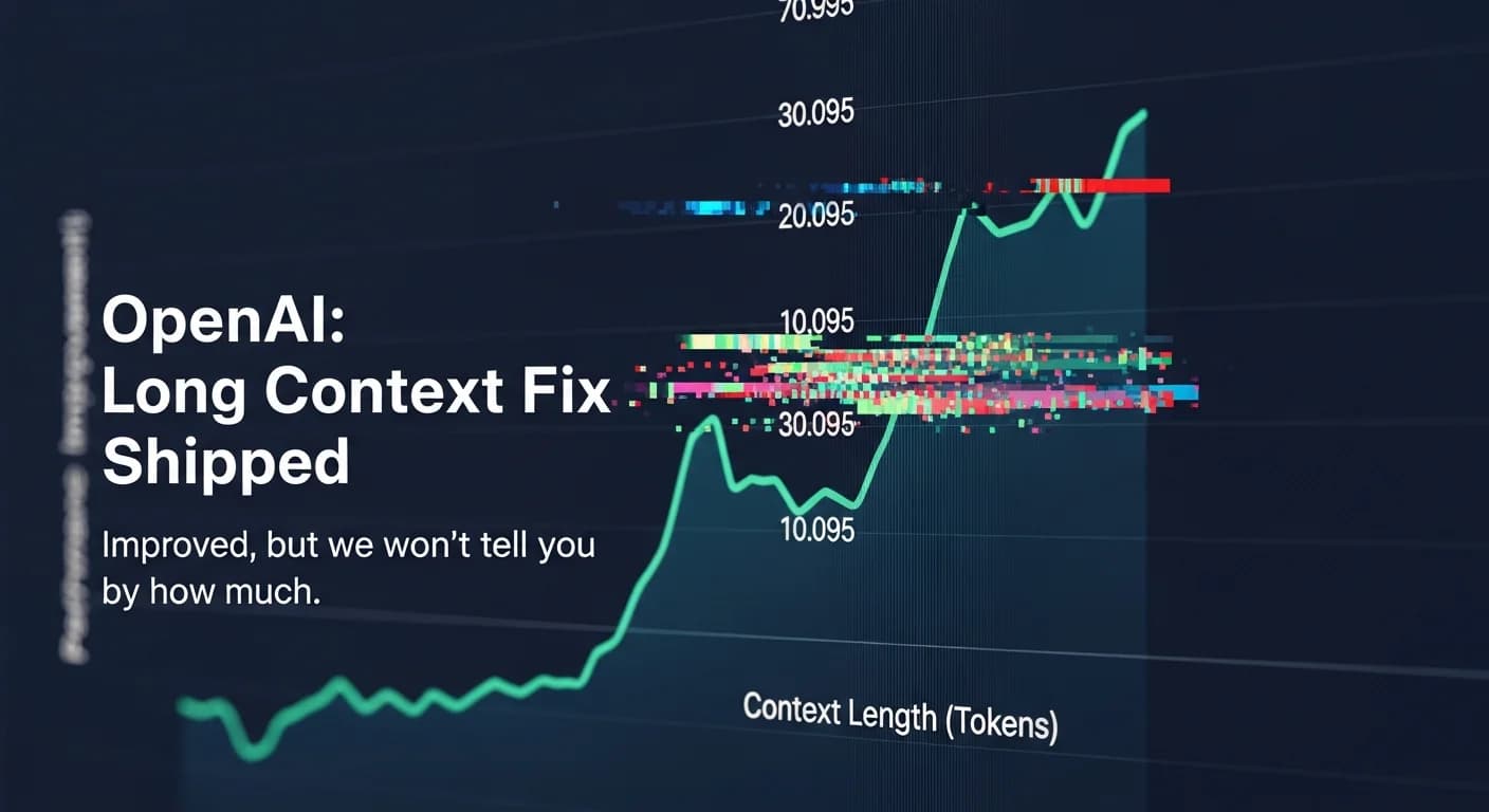OpenAI تصدر تحديثًا طفيفًا لـ GPT يستهدف معالجة السياق الطويل