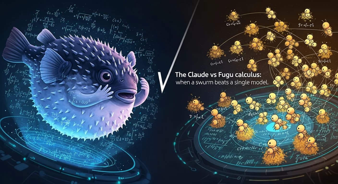 The Claude vs Fugu calculus: when a swarm beats a single model