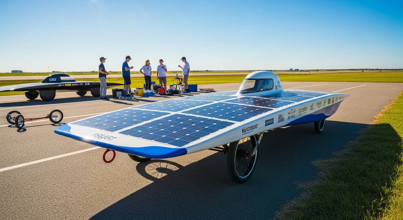 La course lycéenne où le seul carburant est la lumière du soleil