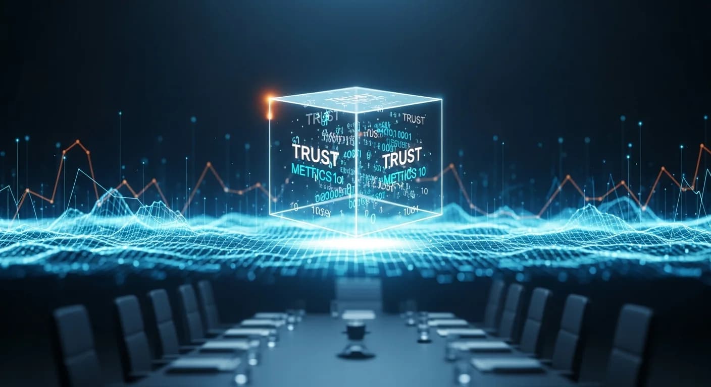 A framework that defines trust by the numbers, and the gap between a benchmark and a boardroom