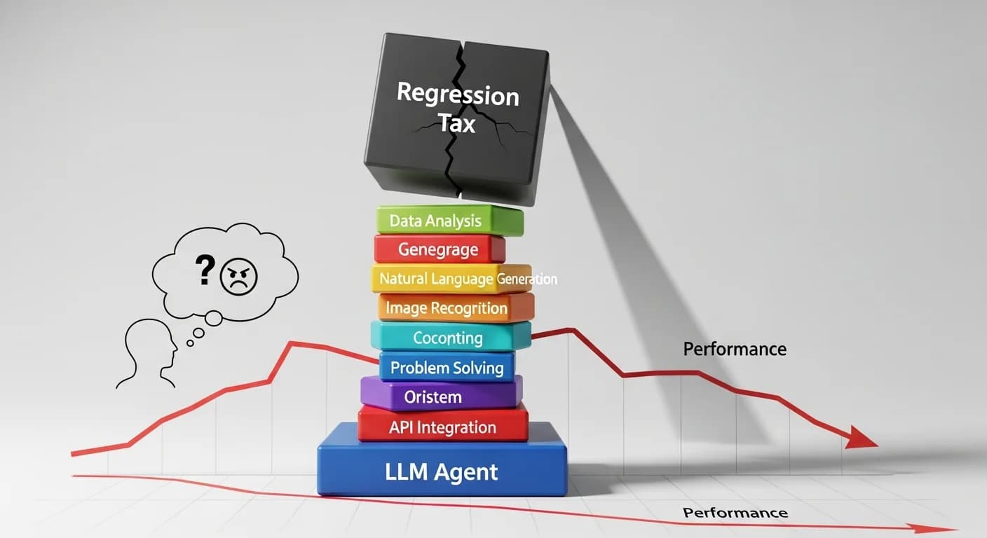 The regression tax: why loading LLM agents with skills can backfire