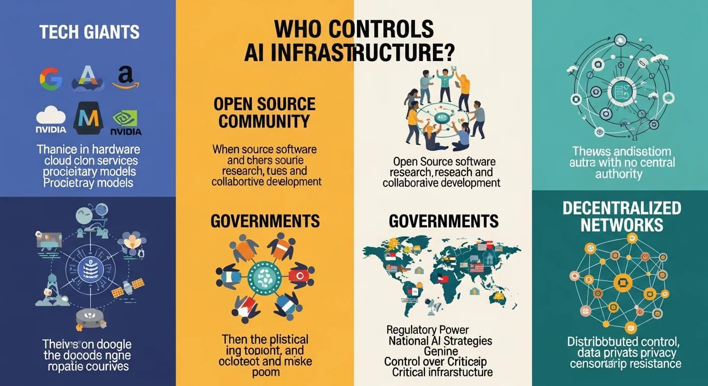 Quién controla la infraestructura de IA: cuatro respuestas muy diferentes acaban de llegar