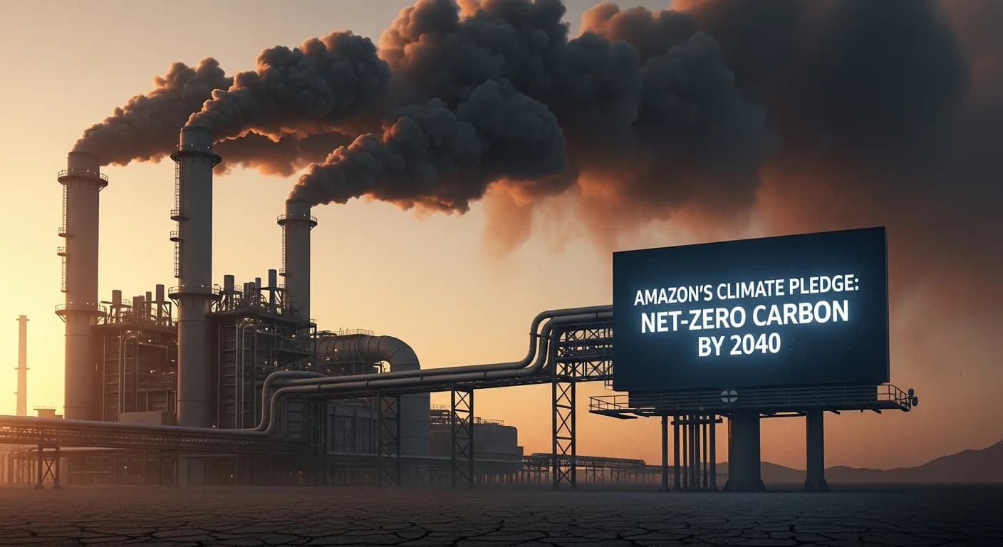 تعهد أمازون المناخي لعام 2040 يصطدم بمحطة غاز بسعة 33 مليون طن