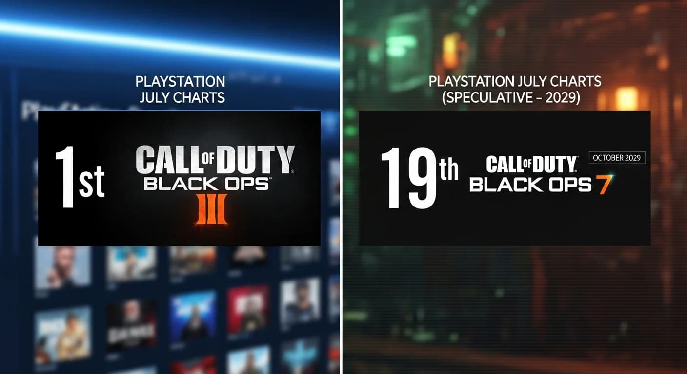 Black Ops II 称霸 PlayStation 七月排行榜,Black Ops 7 位列第 19