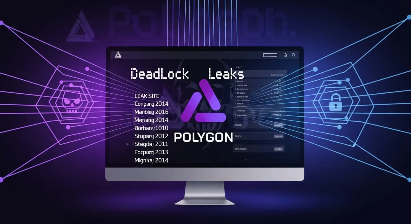 Le ransomware DeadLock place son site de fuites sur Polygon pour échapper aux takedowns