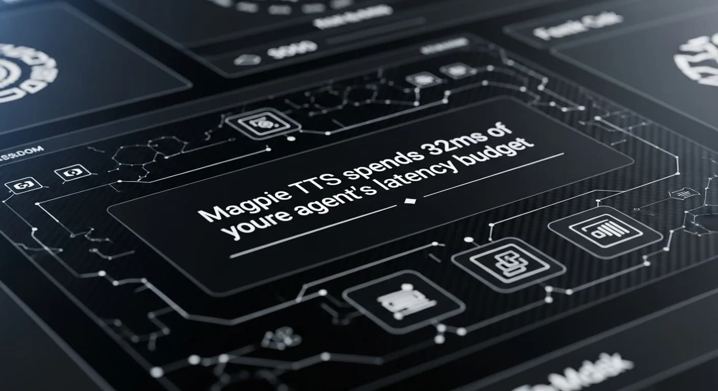 Magpie TTS 在你的语音智能体延迟预算中占用了 32ms