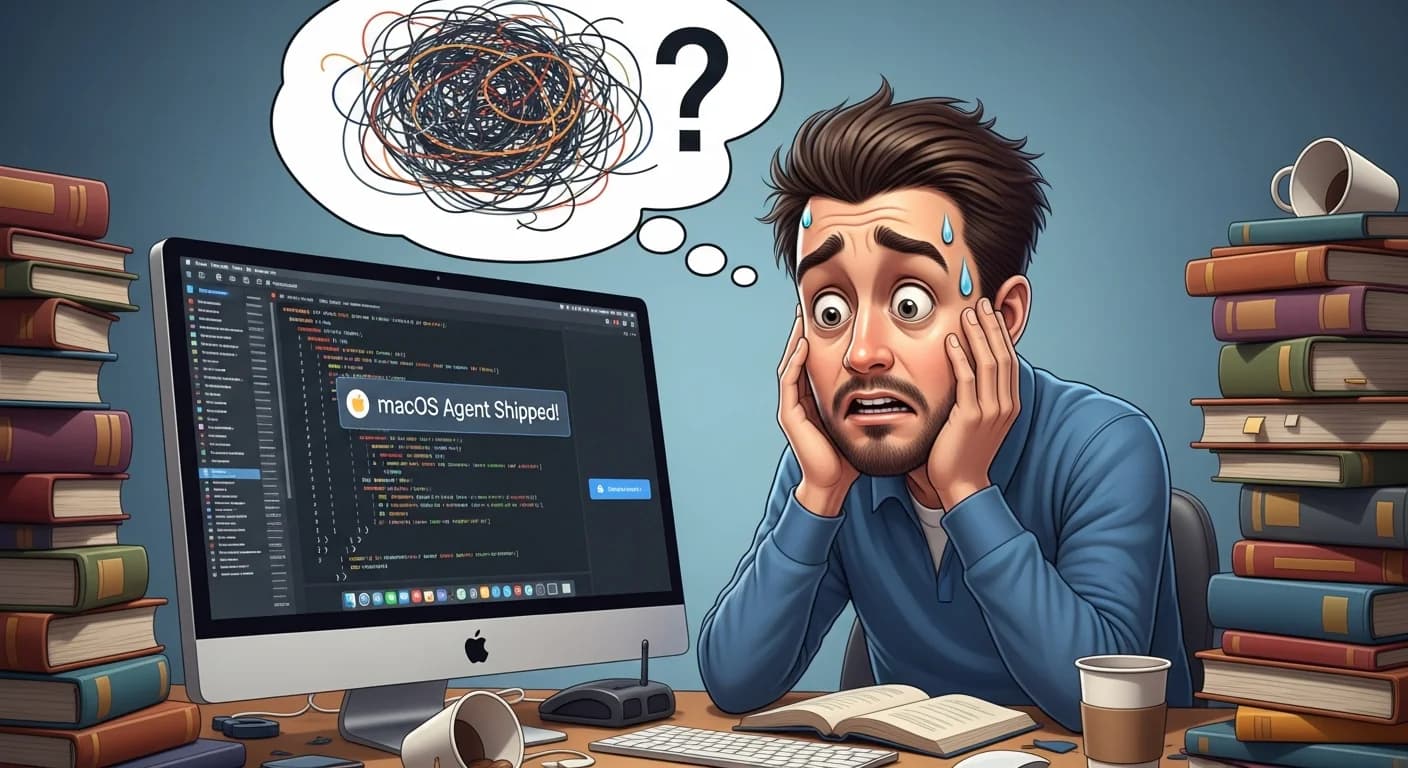 One engineer shipped a macOS agent without knowing Swift
