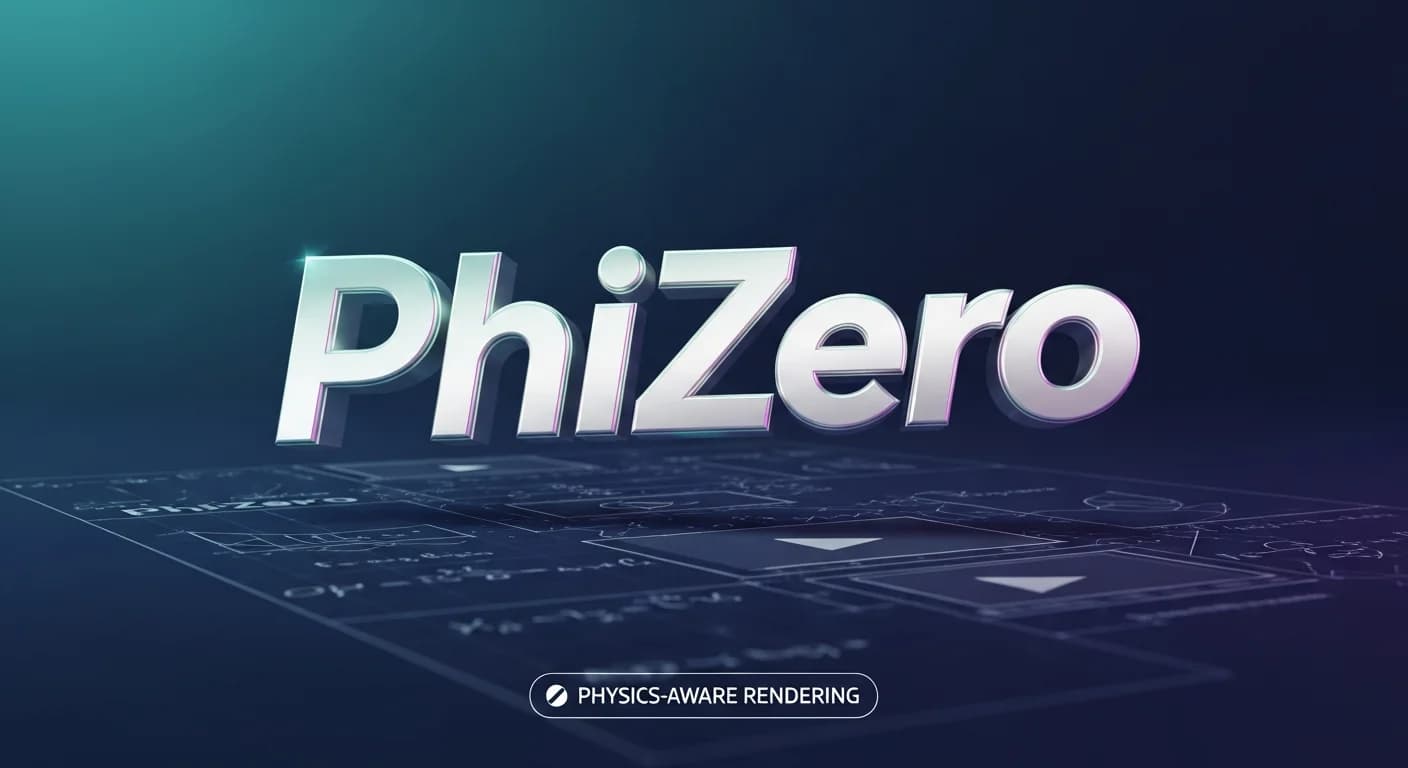 PhiZero: teaching video AI to think in physics before it renders