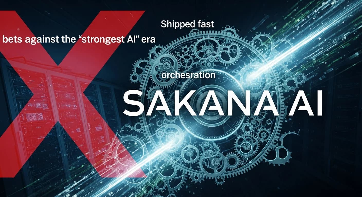 Sakana AI押注反对“最强AI”时代:编排、快速交付