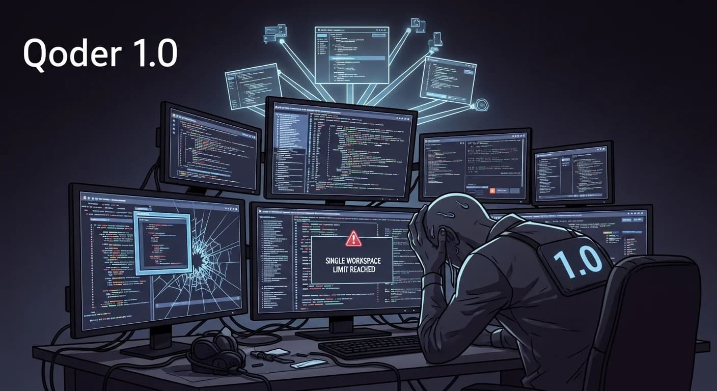Why Qoder 1.0 gave up on the single-workspace IDE