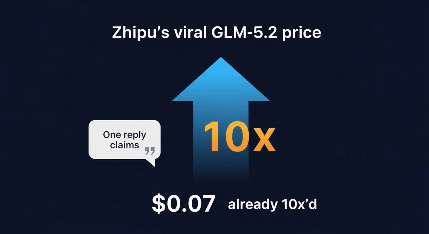 Le prix viral de 0,07 $ du GLM-5.2 de Zhipu aurait déjà été multiplié par 10, selon une réponse