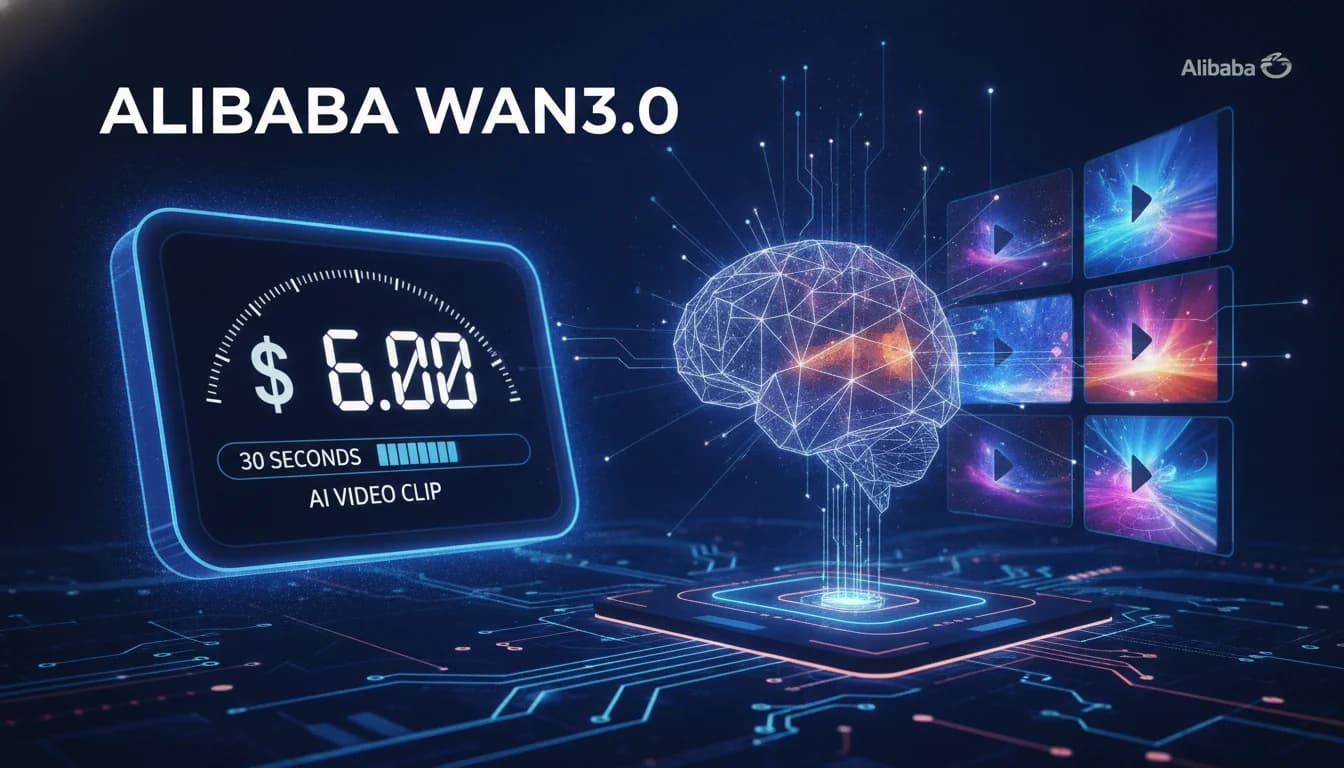 30秒片段6美元:阿里巴巴Wan3.0让AI视频按量计费