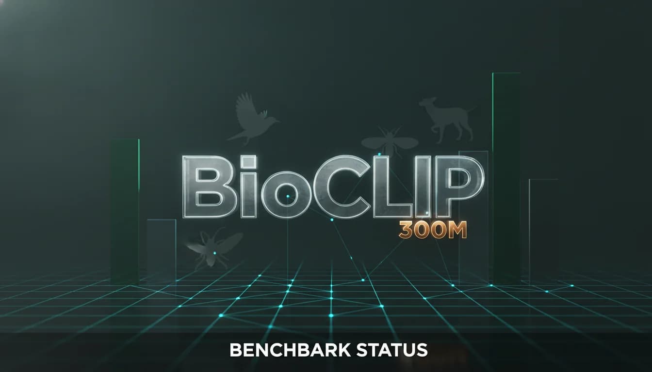 BioCLIP, 300M parameters, beats bigger vision models at species ID