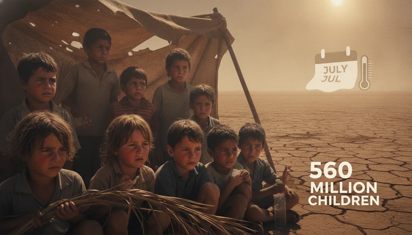 Climate change has already added a month of heat stress to 560 million children