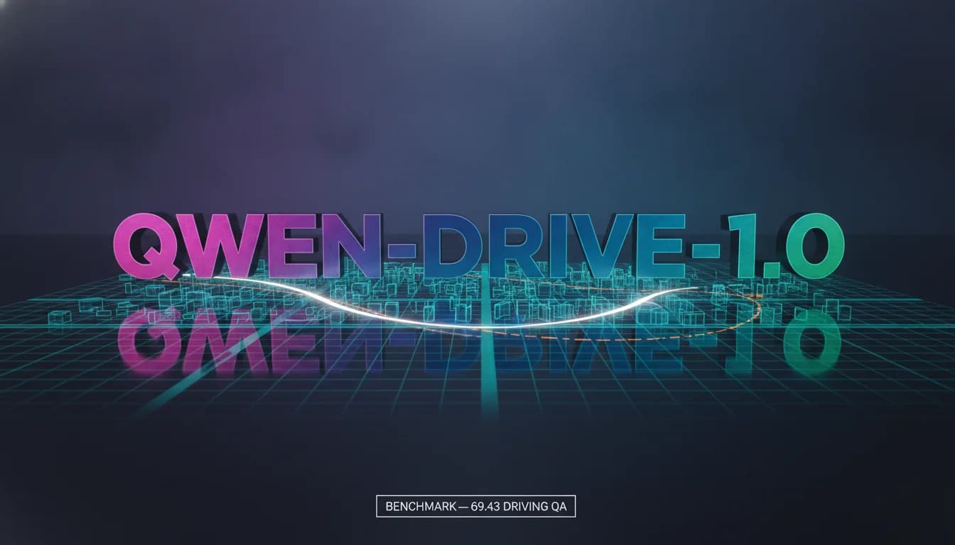 Qwen-Drive-1.0 obtient 69,43 en QA de conduite, puis signale sa propre lacune de raisonnement