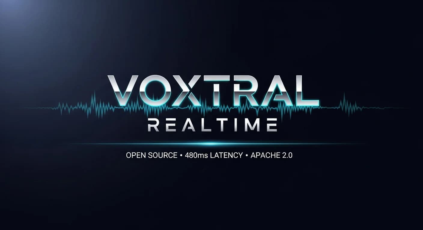 480 milliseconds and open source: Voxtral Realtime challenges Whisper on its own ground
