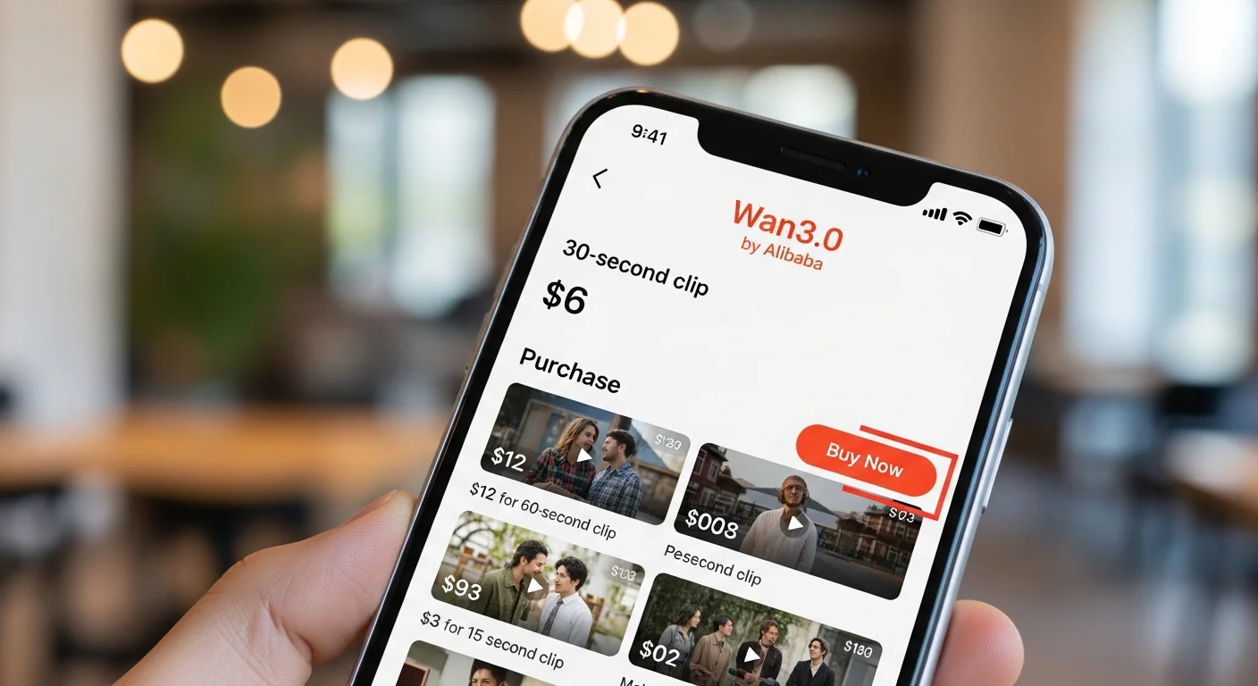 Alibaba's Wan3.0 sells video by the second: $6 for a 30-second clip