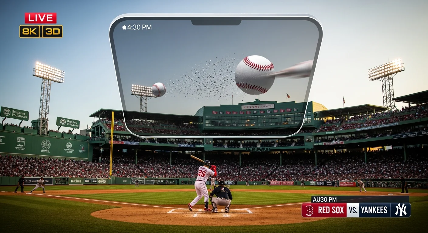 Live 8K 3D baseball hits Vision Pro August 28: Red Sox vs. Yankees